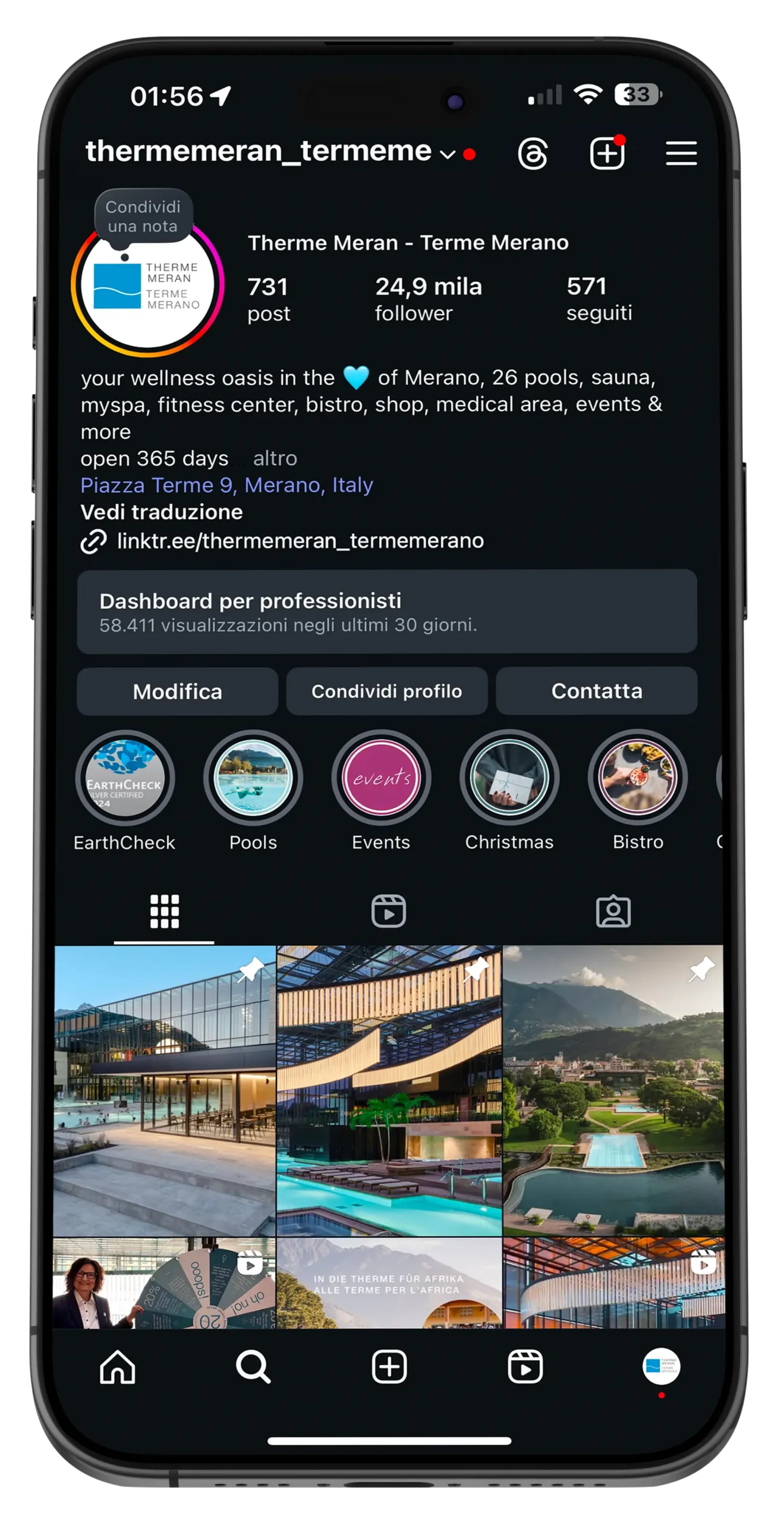 Terme Merano → "Social media marketing Terme Merano – Untold Agency Merano"
