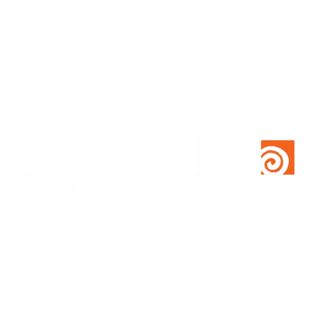 L'immagine mostra il logo degli strumenti di animazione 3D Houdini, con il testo "Houdini" in grassetto bianco e un quadrato arancione con una spirale bianca: ideale per qualsiasi agenzia di marketing in Alto Adige che voglia migliorare il proprio visual storytelling.