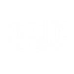 Il logo di testo bianco su sfondo grigio chiaro recita gaudiN snow, con un fiocco di neve che sostituisce la o di snow. Il design giocoso e a tema invernale riflette il tocco creativo di un'agenzia di marketing in Alto Adige.
