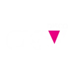Logo per un'Agenzia di marketing in Alto Adige: la parola OKAY in grassetto bianco su sfondo nero, con un triangolo rosa al posto della A e DISCO in bianco sopra la Y.